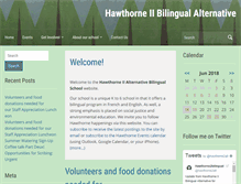 Tablet Screenshot of hawthorne2bilingual.com